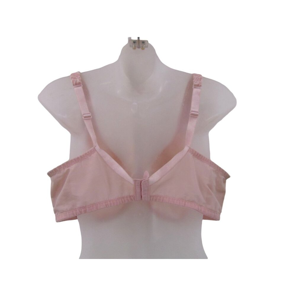 Cacique Light Pink Lace Sheer Bra 42DD 42 DD Unpadded Underwire Floral - Picture 3 of 11